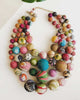 Kantha Bead Multi-Strand Necklace