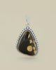 Sterling Silver Peanut Wood Pendant