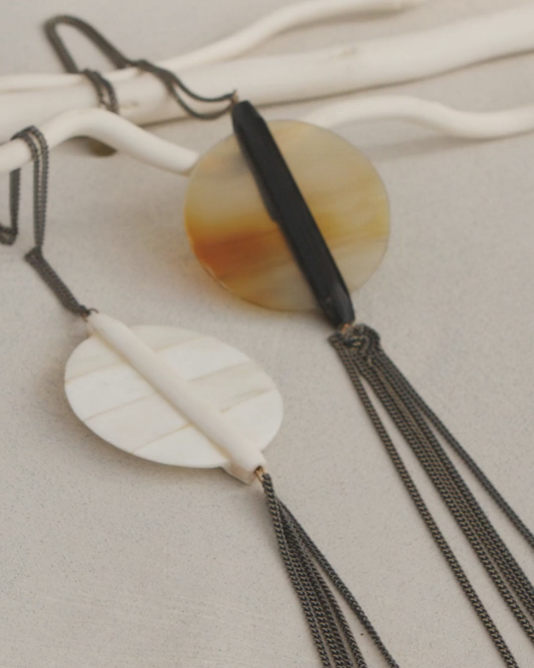 Sundial Tassel Statement Necklace