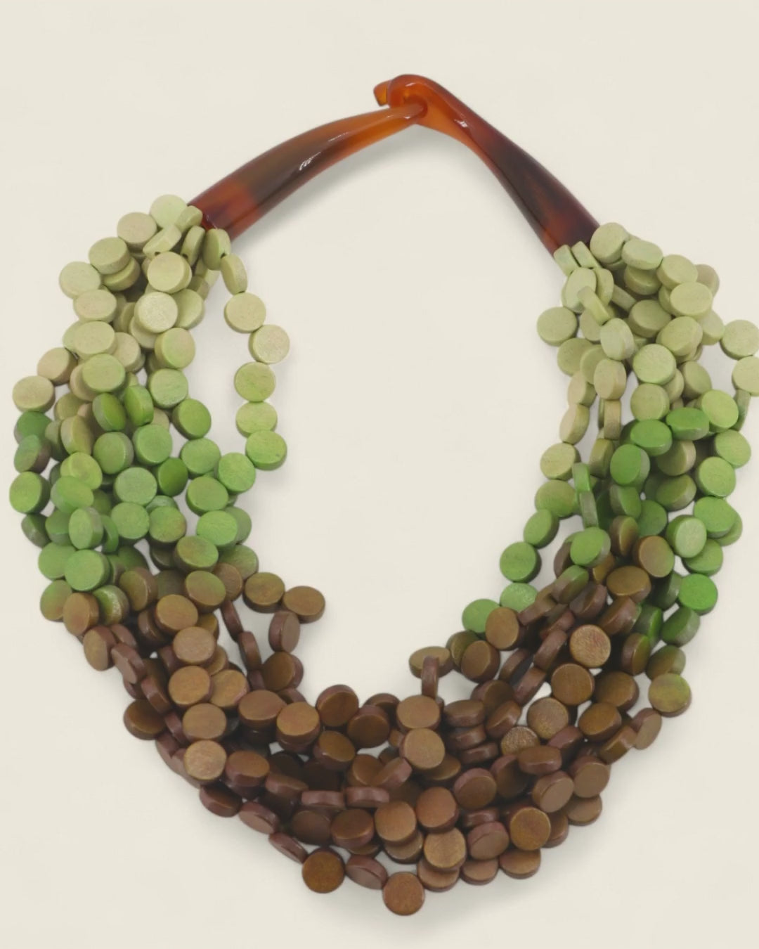 Forest Ombre Wood Necklace