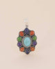 Multicolored Gemstone Silver Pendant