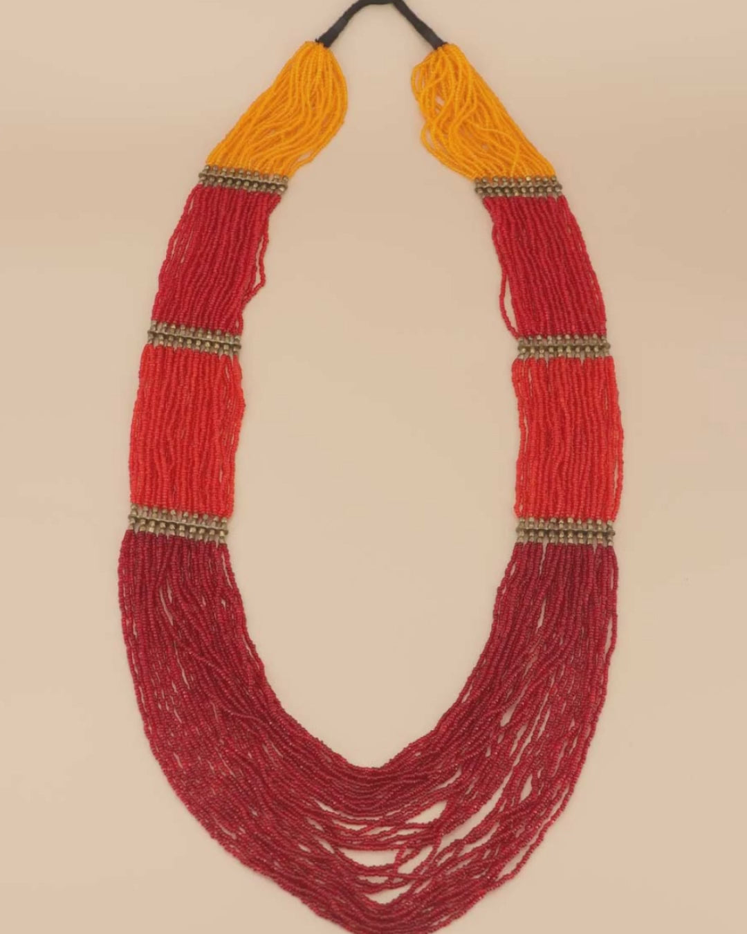Sunrise Statement Beaded Necklace