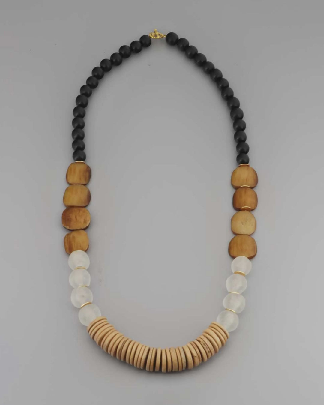 Earthform Coconut Wood Bone Necklace