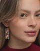 Modern Mosaic Tila Bead Earrings