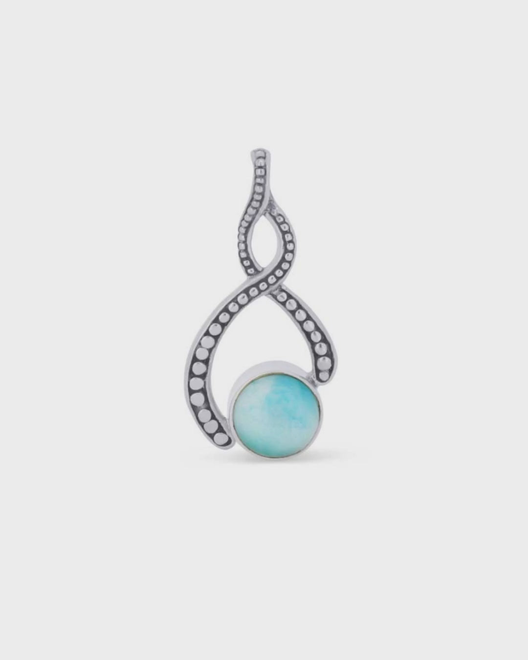 Sterling Silver Larimar Pendant