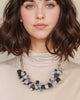 Midnight Fabric Beaded Necklace