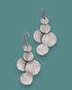 Cascade Textured Disc Earrings