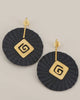 Emblem Colombian Iraca Palm Earrings