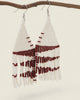 Cream Cocoa Beaded Fringe Earrings
