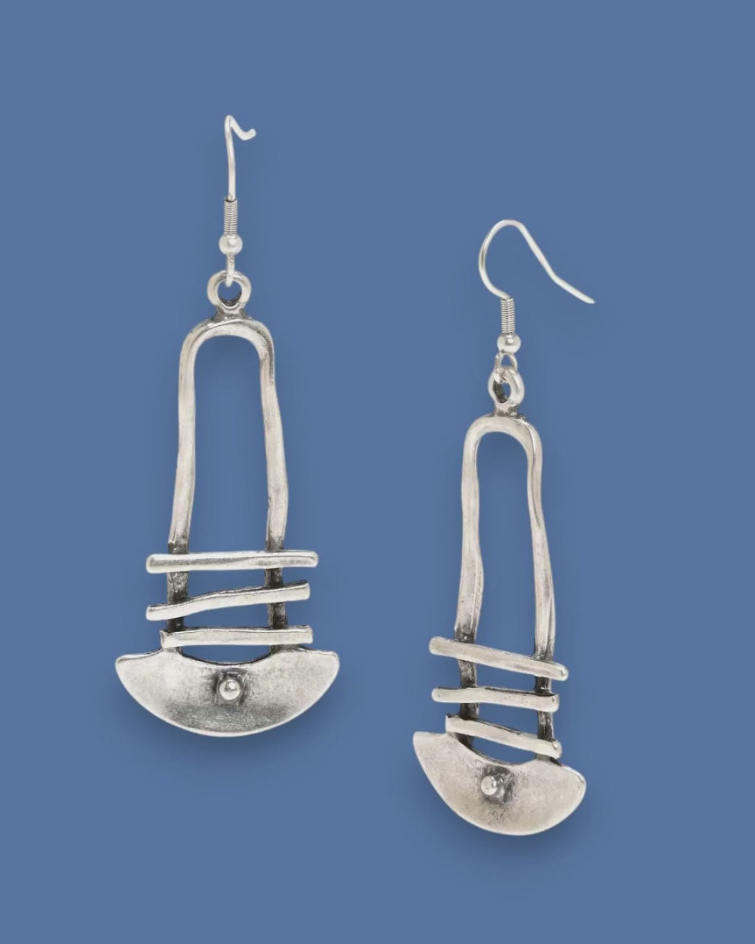 Sculptural Architectural Statement Earrings