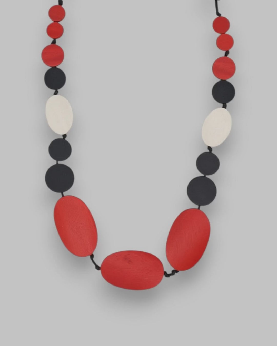 Red Black Sybil Necklace