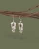 Abstract Faces Dangle Earrings