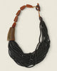 Black Horn Coconut Bead Necklace