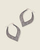 Sterling Silver Filigree Petal Hoops