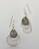 Sterling Silver Labradorite Feather Earrings