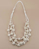 Layered Bead Wood Necklace