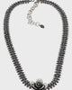Hill-Tribe Silver Rose Necklace