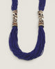Blue Beaded Elephant Necklace