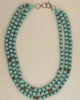 Powder Blue Wood Bead Necklace