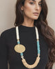 Global Medallion Statement Necklace