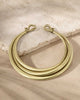Brass Triple-Strand Collar Necklace