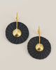 Gilded Iraca Palm Earrings
