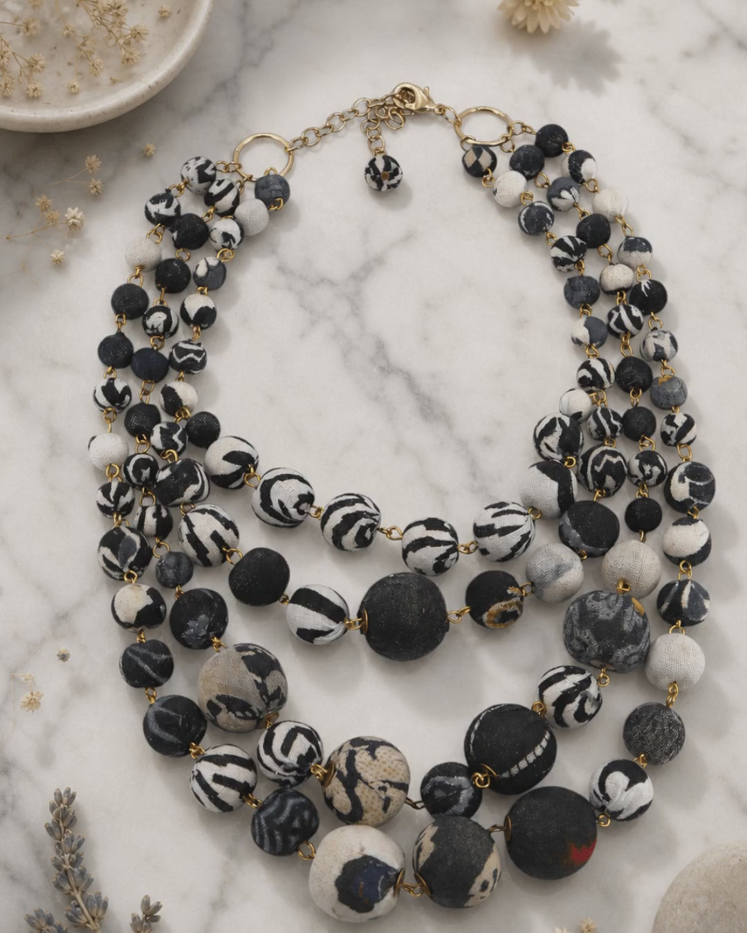 Four Strand Kantha Necklace