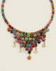 Multicolor Gemstone Textile Choker