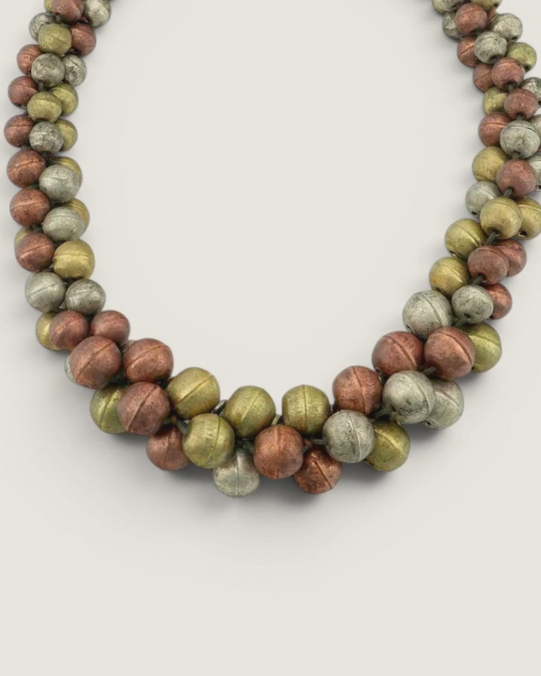 Mixed-Tone Layered Statement Necklace