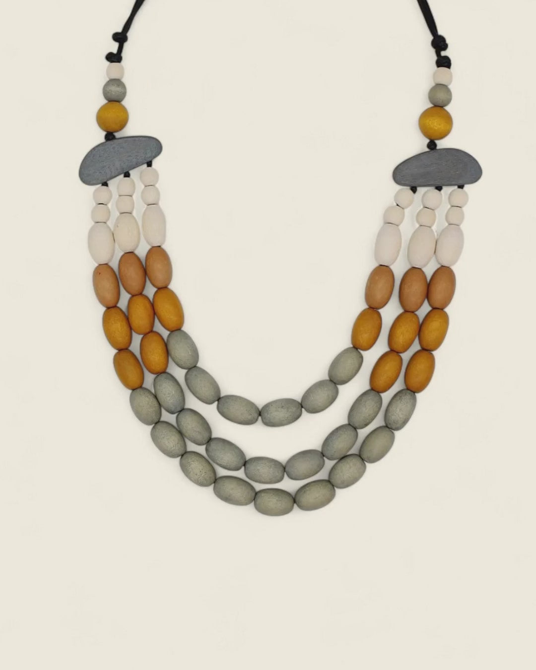 Grey Wood Frankie Necklace