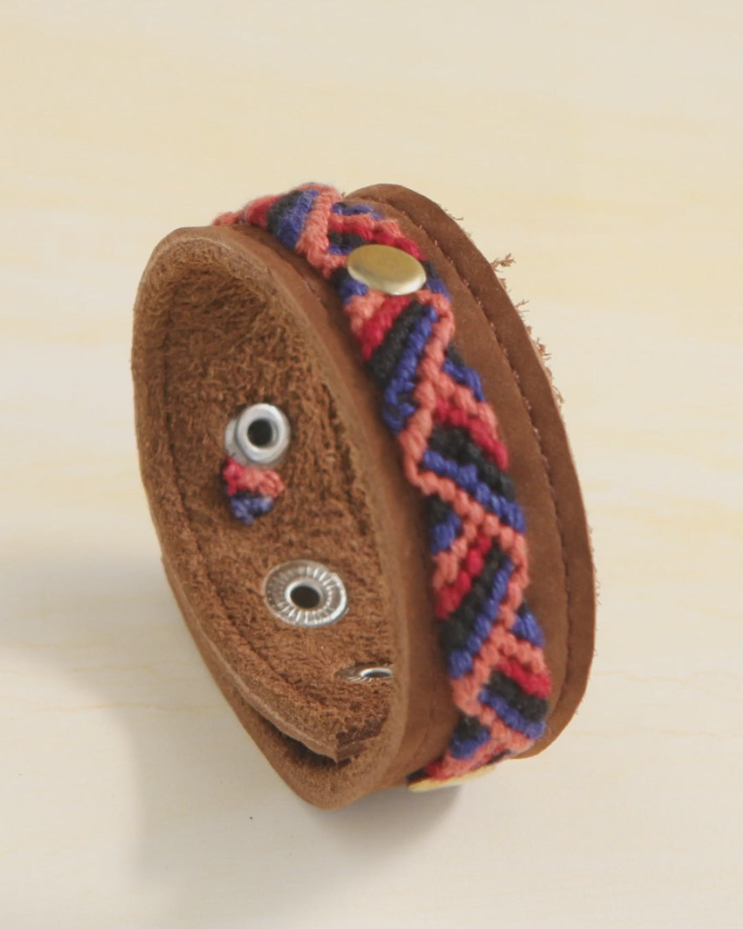 Guatemalan Woven Leather Bracelet