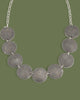 Textured Dome Disc Necklace