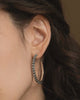 Hill Tribe Silver Floral Hoops