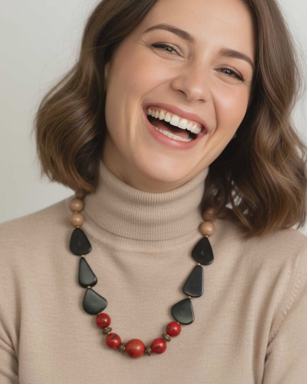 Olmedo Natural Seed Tagua Necklace