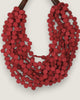 Twisted Multi-Strand Red Necklace