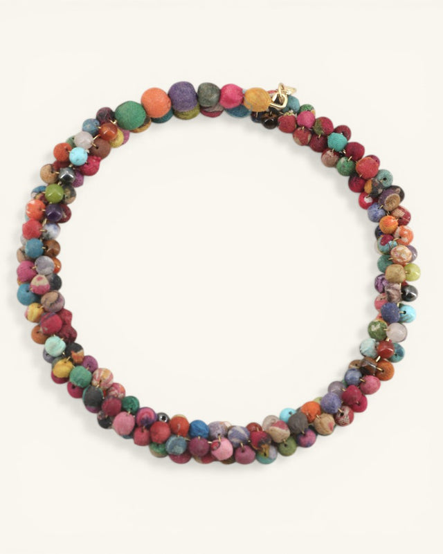 Fair trade memory wire necklace