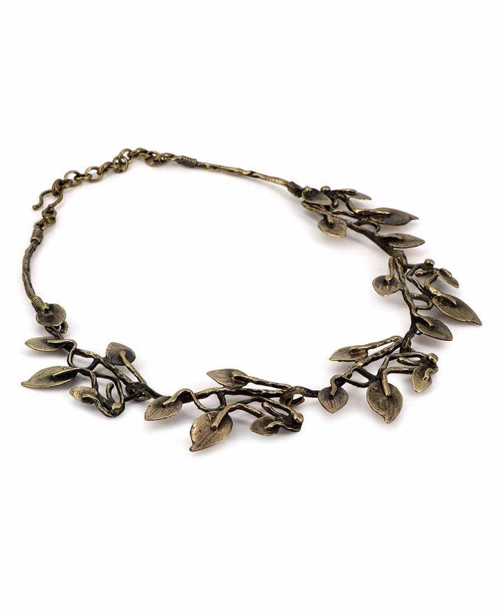 Vine and Leaves Collar Necklace