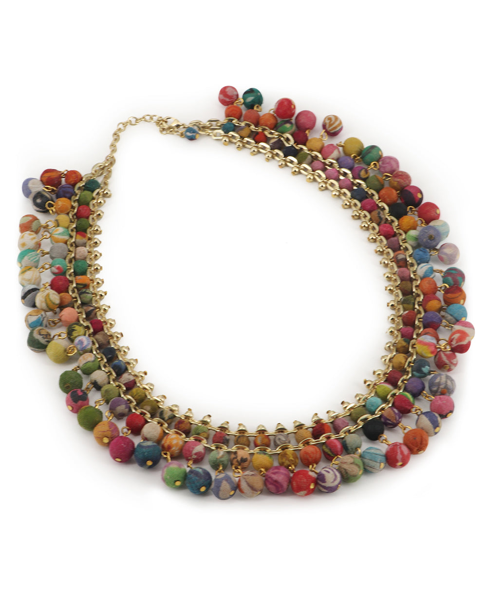 Beaded Sari Necklace