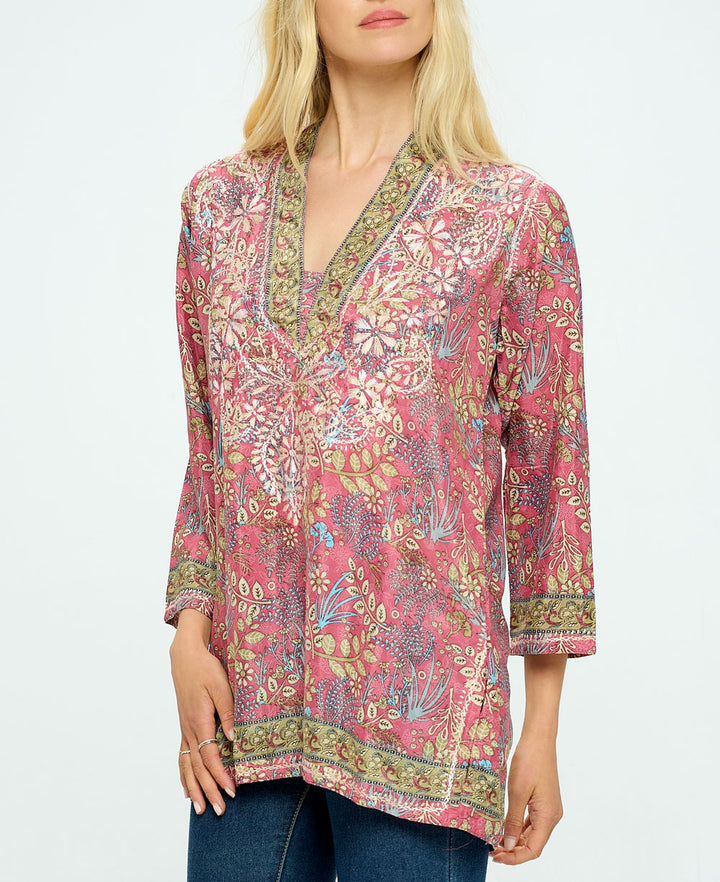 Embroidered Tunic Top