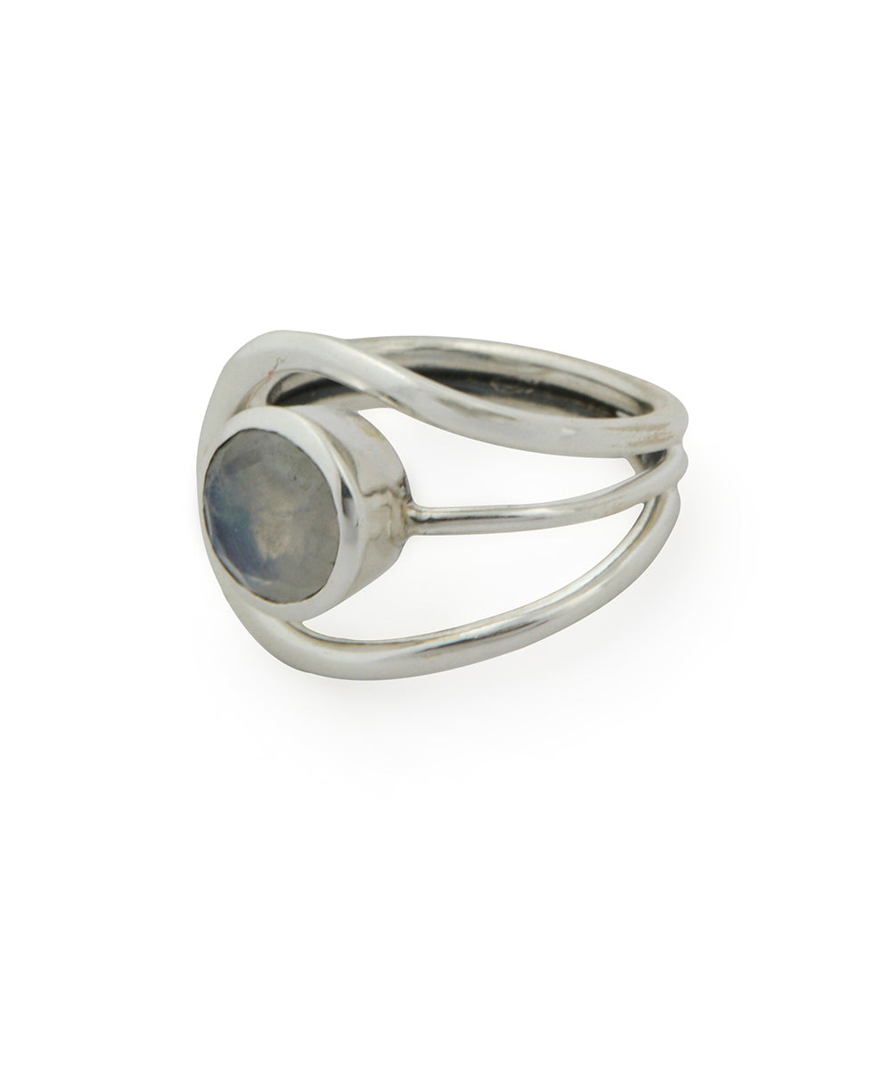 Moonstone Loop Ring