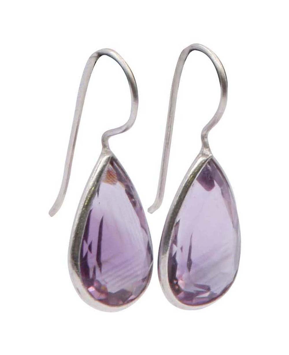 Royal Amethyst Gemstone Drop Earrings
