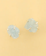 Aquamarine Stud Earrings