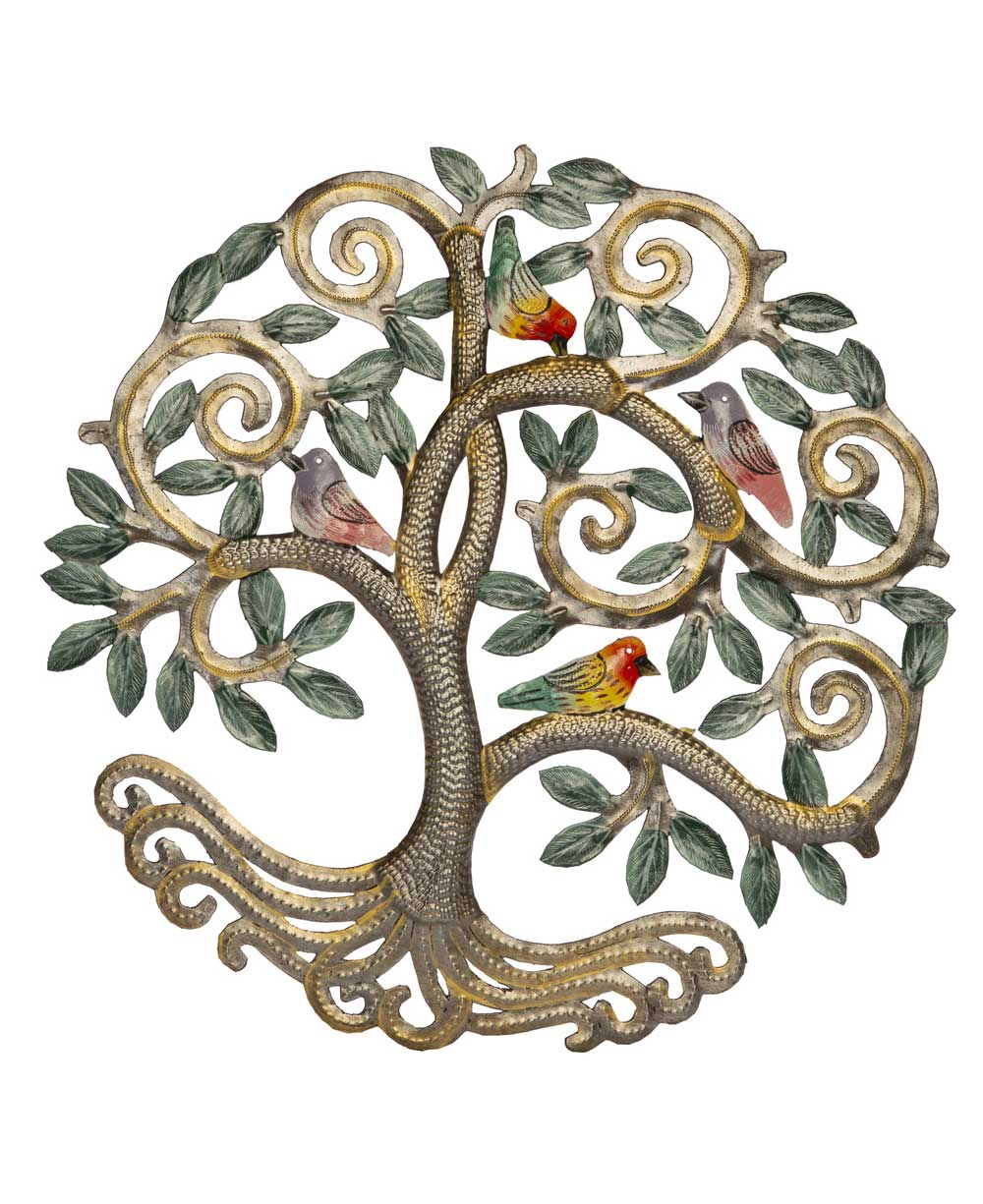 Haiti Tree of Life Wall hanging with Songbirds