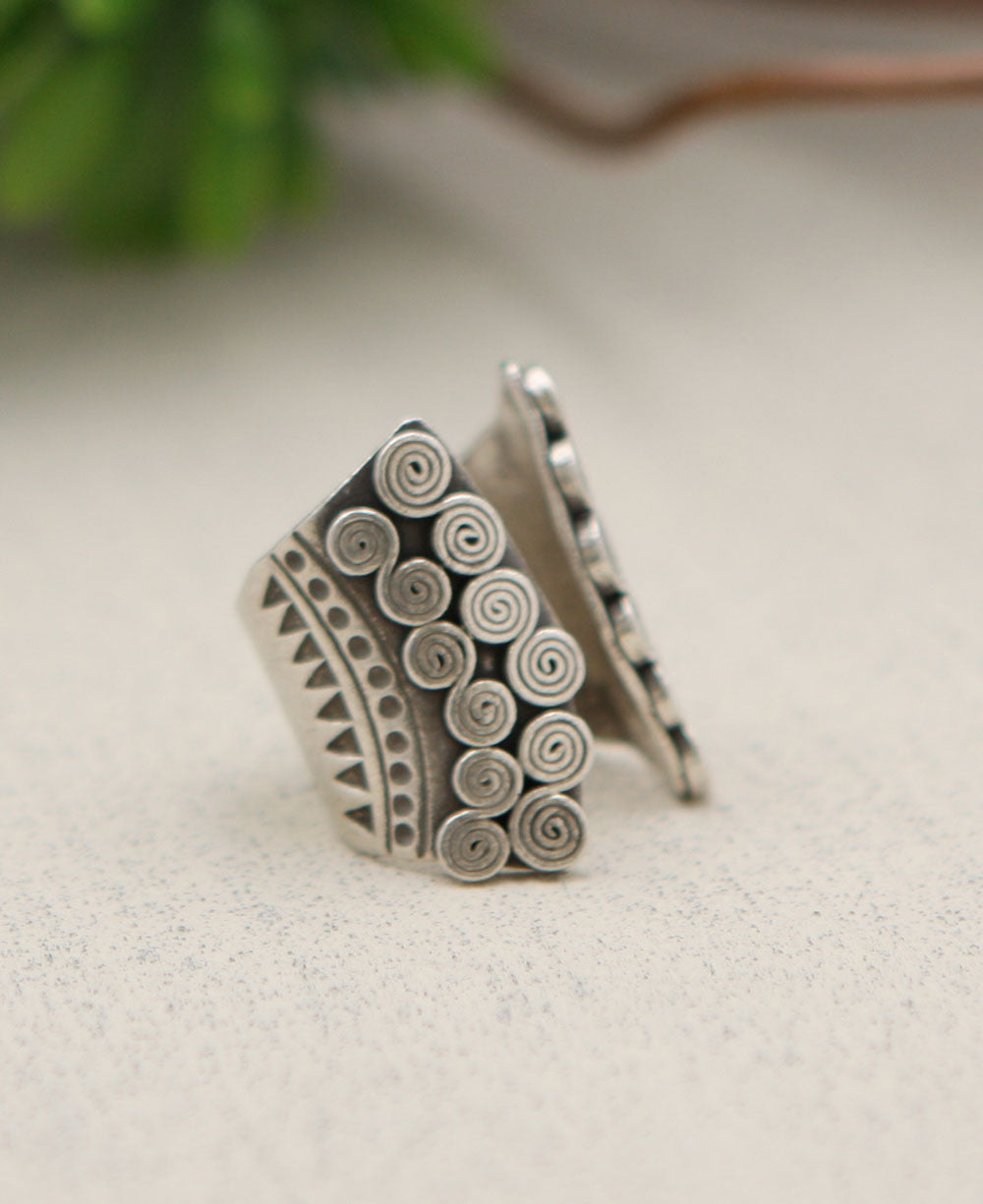 Tribe Silver Ring