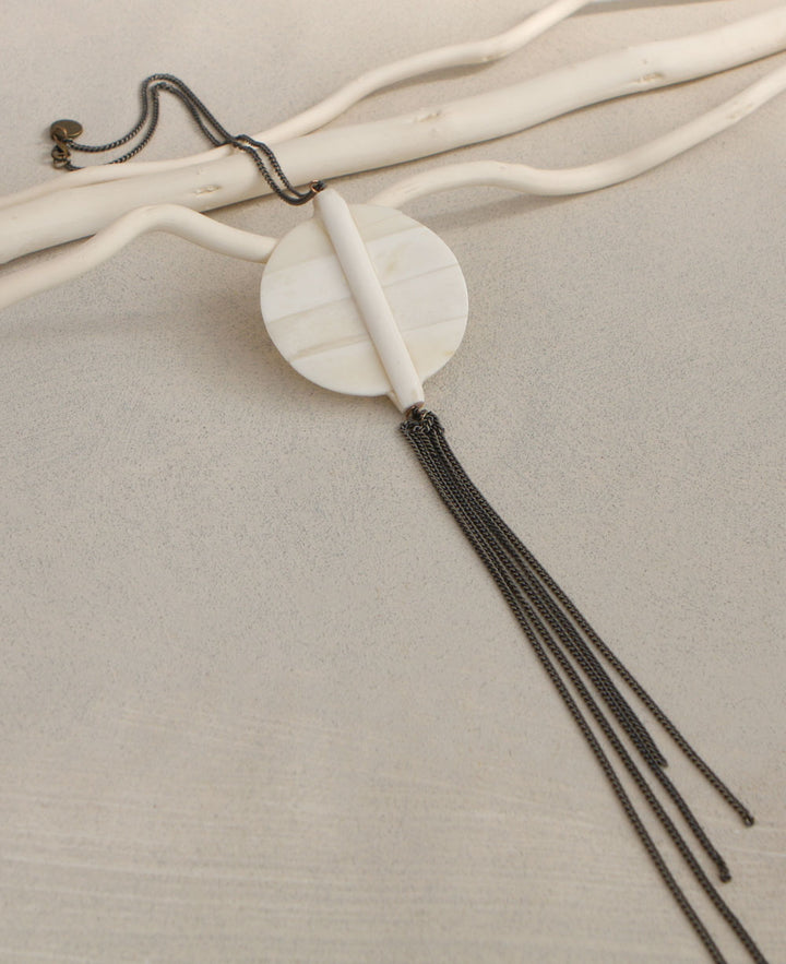 Sundial Tassel Necklace