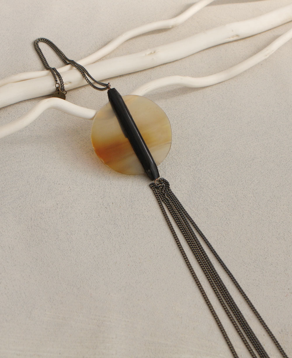 Sundial Tassel Necklace