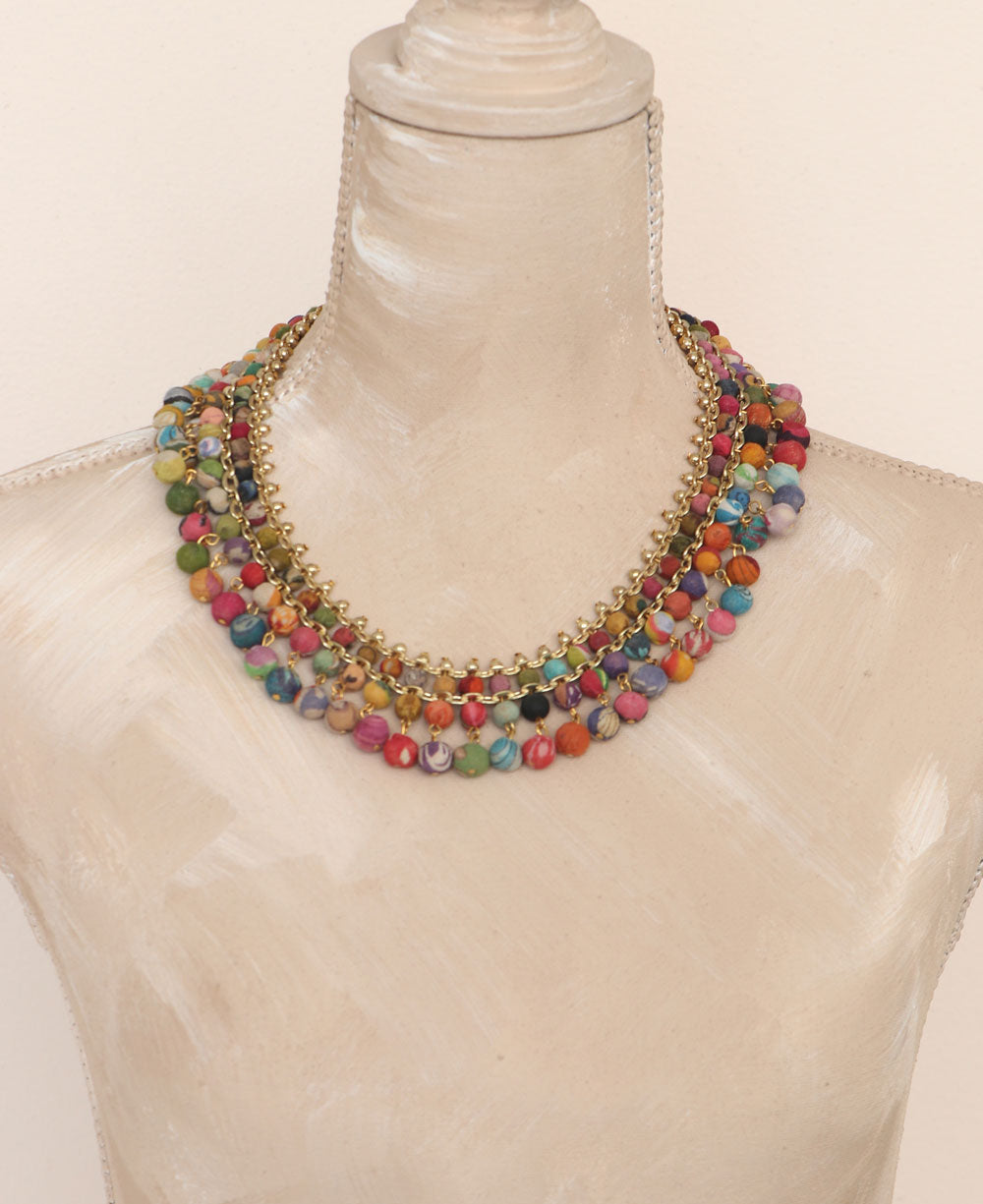 Beaded Sari Necklace