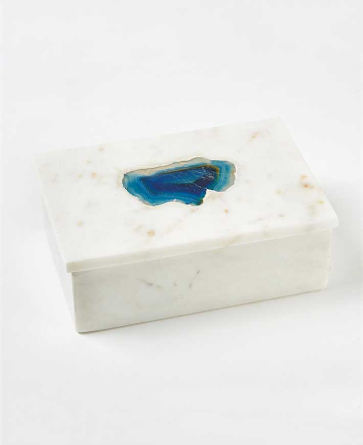 Agate Stone Box