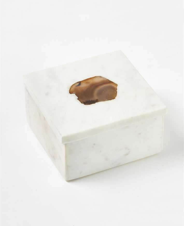 Agate Stone Box