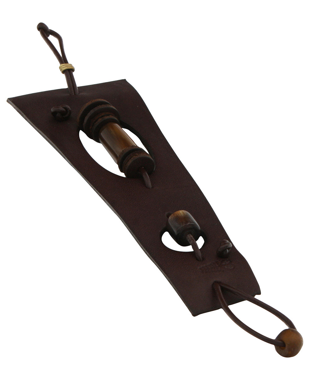 Brown Wide Leather Bracelet